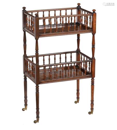 Y A Regency rosewood two tier whatnot