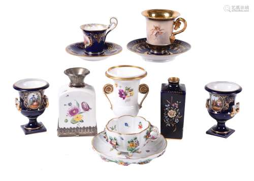 A selection of German porcelain
