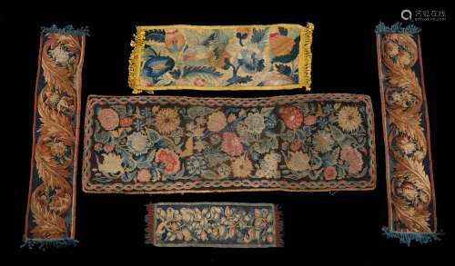 A collection of various verdure tapestry and other tapestry ...