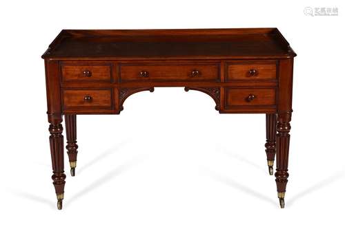 A William IV mahogany dressing table