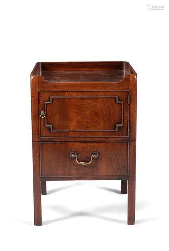 A George III mahogany night commode