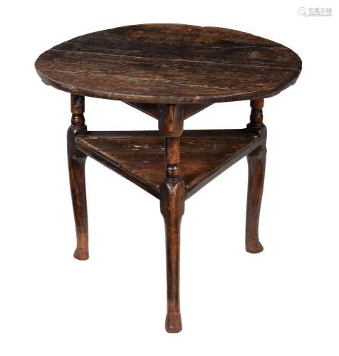 An oak cricket table