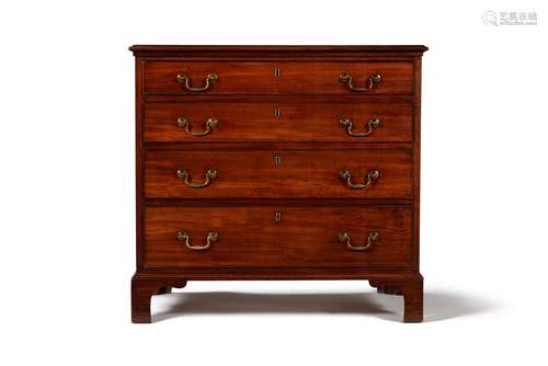 A George III mahogany chest of drawers