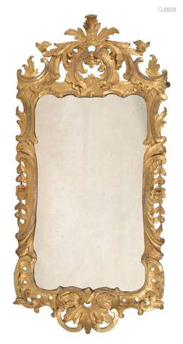 A George III giltwood wall mirror