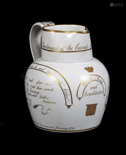 A Staffordshire pearlware commemorative and dated General El...