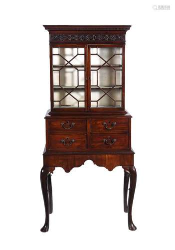 A mahogany side cabinet