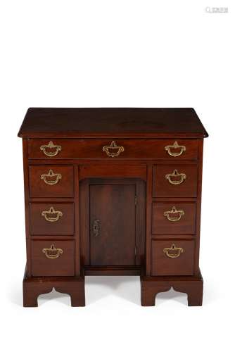 A George II mahogany kneehole desk