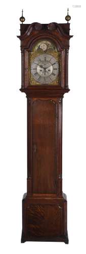 A George III oak longcase clock of North Country type
