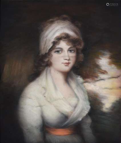 After John Hoppner (British 1758-1810), Portrait of a lady, ...
