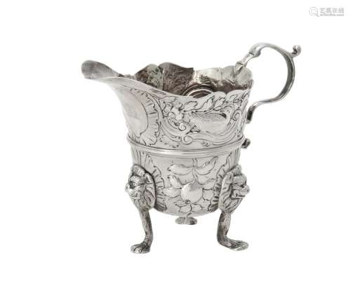 A George III Irish silver cream jug by Samuel Walker