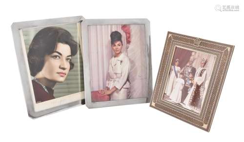 [Pahlavi Interest] A 1960s Persian khatam inlaid photograph ...