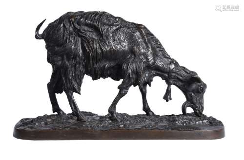 After Pierre Jules Mêne (1810-1879), a bronze model of a goa...