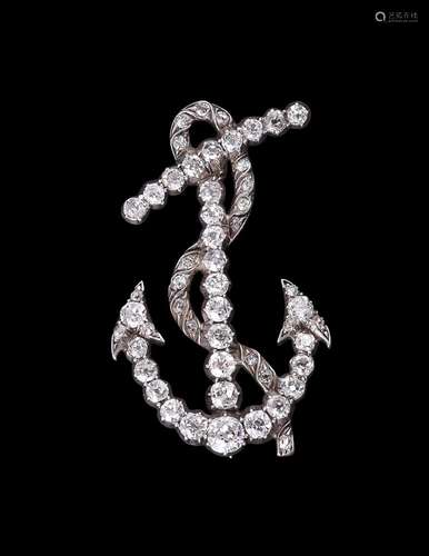 An anchor brooch