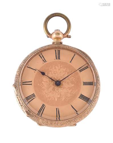 Unsigned, Gold coloured pocket watch