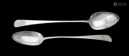 A George III silver Old English pattern serving spoon by Wil...