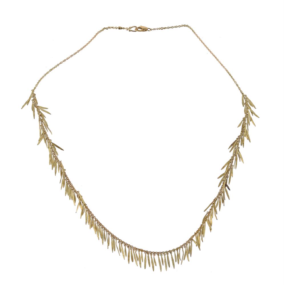 h stern feather necklace