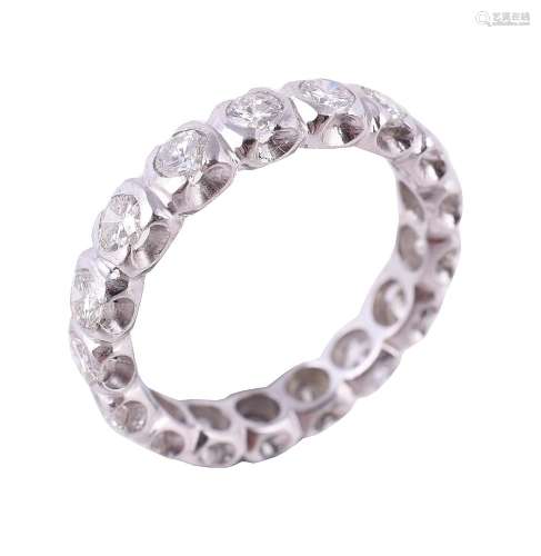 A diamond eternity ring