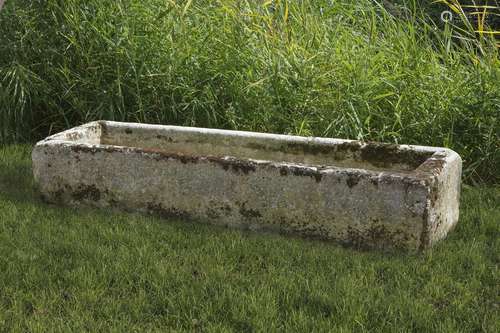 A large Continental carved limestone trough