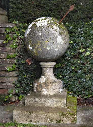 A rare and unusual French limestone sundial