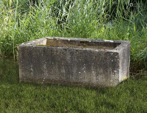 A Continental carved limestone trough