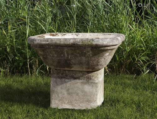 A French Bourgogne limestone planter