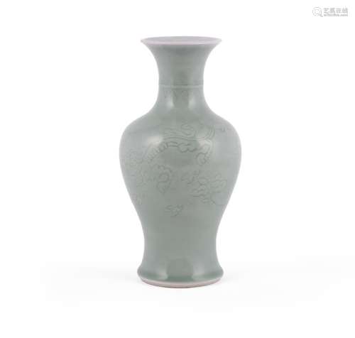 A Chinese celadon 'Dragon' vase