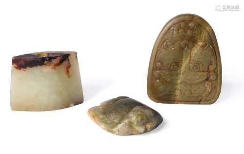 Three Chinese archaic style jades