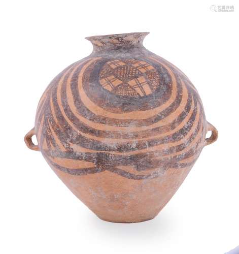A Chinese painted pottery Neolithic period jar
