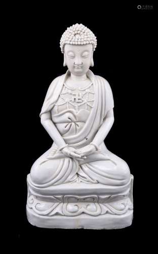 A rare Chinese porcelain Dehua Buddha