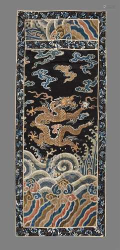 A Chinese Dragon brocade fragment