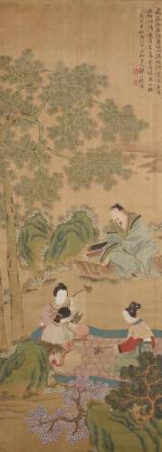 Zou Yigui (1686-1772, attributed to), Wang Anshi and musicia...