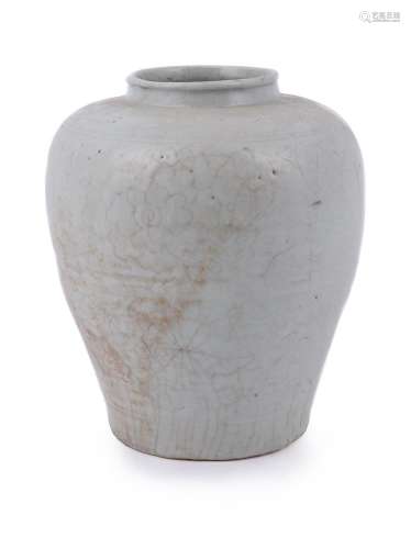 A Chinese incised qingbai 'Lotus' jar