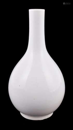 A Chinese white glazed vase