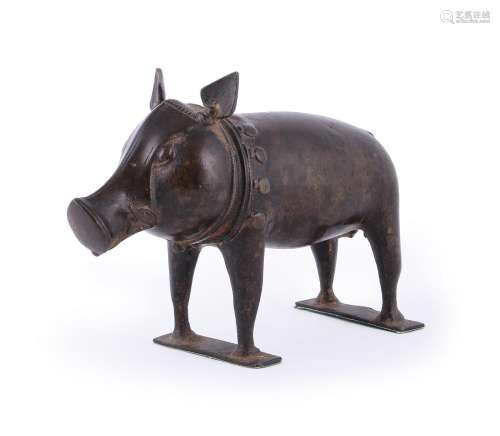 A bronze Bhuta figure of the boar Panjurli