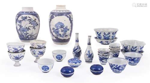 A group of Chinese 'Hatcher Cargo' blue and white porcelain