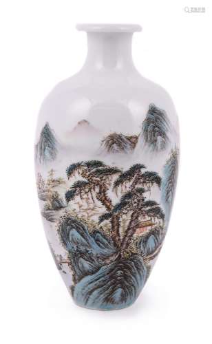 A Chinese enamelled vase