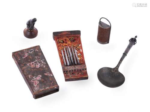 A group of mostly Indonesian objects