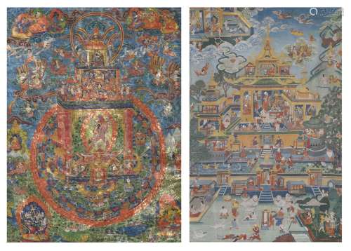 Two Tibetan Thang-kas