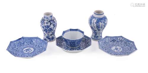 A group of Chinese blue and white wares