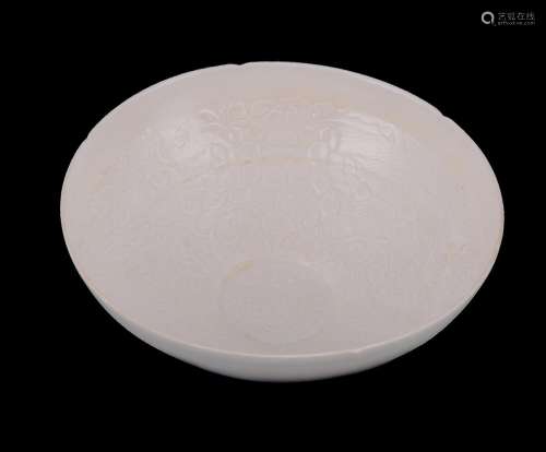 A Chinese white glazed bowl