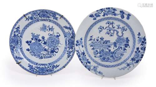 A Chinese blue and white dish