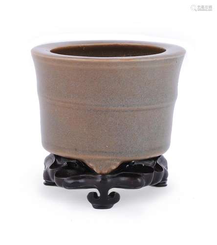 A Chinese Longquan tripod censer