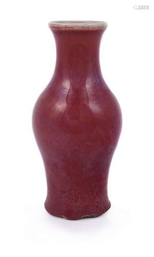 A Chinese flambé glazed vase