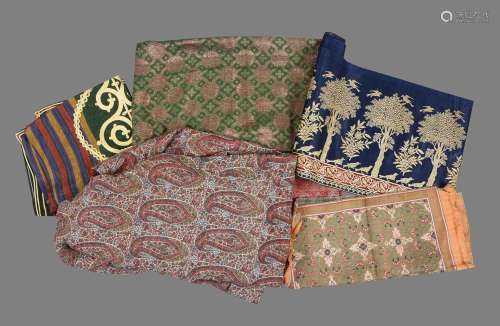 A group of five textiles