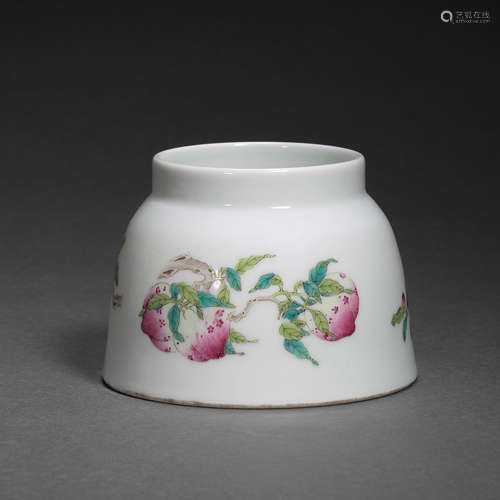 QING DYNASTY, CHINA KANGXI FAMILLE ROSE PORCELAIN WASHER