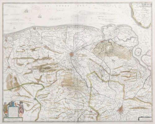 Hendrik Hondius (1597-1651): 'Pars Flandriae orientalis', co...