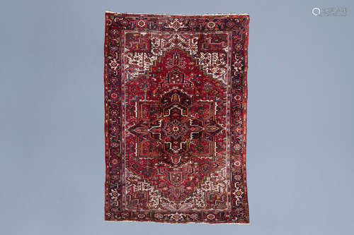 An Oriental Heriz rug, wool on cotton, Northwest Persia, 1st...