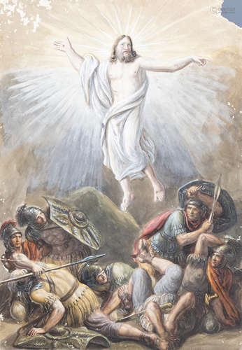 Luigi Ademollo (1764-1849): The resurrection of Christ, wate...