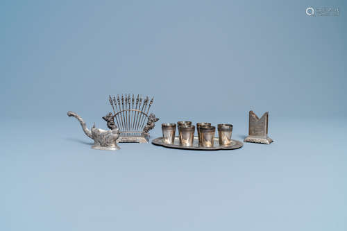 A varied collection of Vietnamese silver wares, early 20th C...