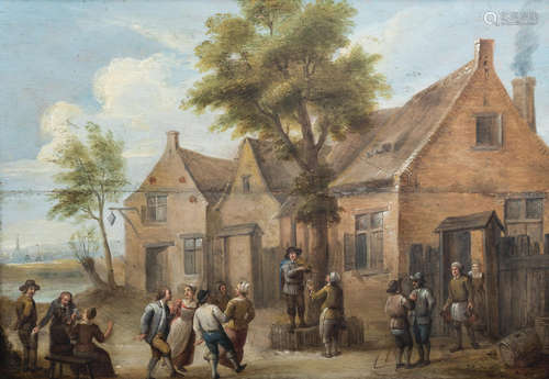 Flemish school, follower of David Teniers II (1610-1690): Pe...